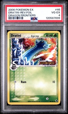 PSA 4 Dratini Reverse Holo #46 2006 Pokemon Ex Dragon Frontiers ...