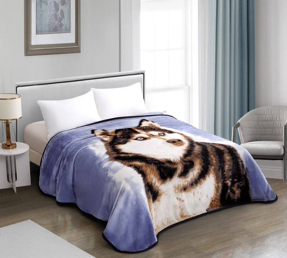 Ultra Soft Faux Fur Throw Bed Mink Soft Warm Fleece Blanket Double & King UK - Image 4 of 4