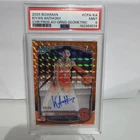 2025-26 Bowman Kiyan Anthony Chrome  Autographs Orange /25 Geometric PSA 9