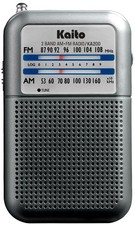 Kaito KA200S Pocket AM/FM Radio, Gray