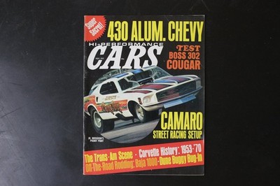 Hi-Performance Cars Magazine Boss 302 Cougar Camaro Street Racing Vintage