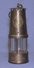 Miniature Protector Lamp & Lighting Co Ltd Brass Miners Lamp
