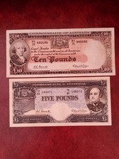 1960 australia 10+ 5 pounds 2 Pieces