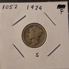 1929-S Winged Liberty Head Mercury Silver Dime In Fine Condition