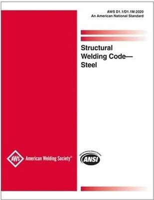 Aws D1. 1/d1. 1m AWS D1. 1/D1. 1M:2020, Structural Welding Code�Steel:2020, Stru