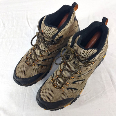 Merrell Moab Ventilator Mid Hiking Shoes Men's 15 Walnut Suede Vibram Boot