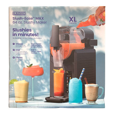 Iceman Slush-Ease Slushy Maker, Customizable Thickness, 64oz, Black