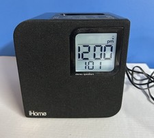 iHome Model iH120B Dual Alarm Clock Speaker Dock Apple iPad iPod