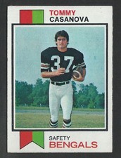 1973 Topps #198 TOMMY CASANOVA Cincinnati Bengals ROOKIE CARD - LSU Tigers - 11. rookie card picture