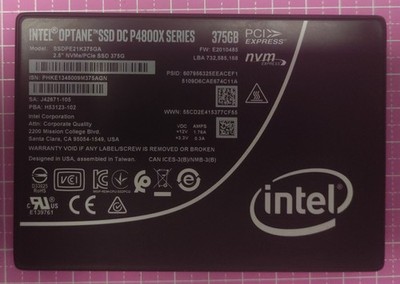 Intel Optane DC P4800X 375 GB NVMe 3D XPoit SSD   Hochleistungs-Enterprise-SSD