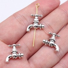 160 Pcs Tibet Silver Hydrovalve Spacer Beads 15X14X5MM Diy Crafts B17199