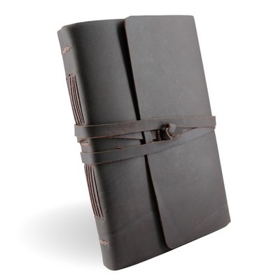 Handmade Leather Journal for Men & Women with Lined Pages - 6x8 Inches Full-G...