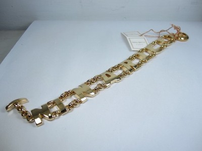 Nina Ricci Gold Plated Bracelet 7 1/2'' - 8894