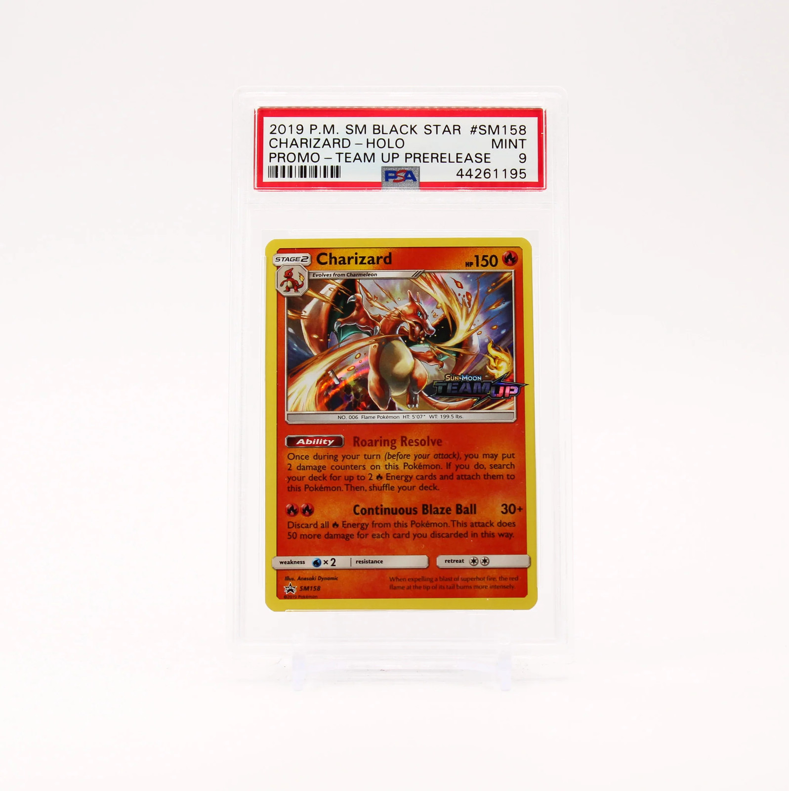 Charizard 2019 Sun & Moon: Black Star Promo #SM158 Team Up