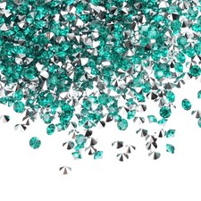 14000Pcs Acrylic Wedding Table Diamonds 3mm Crystals Gems Silver, Blue