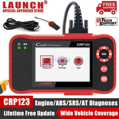 2026 LAUNCH CRP123 Elite Car OBD2 Diagnostic Scanner ABS SRS Engine Code Reader