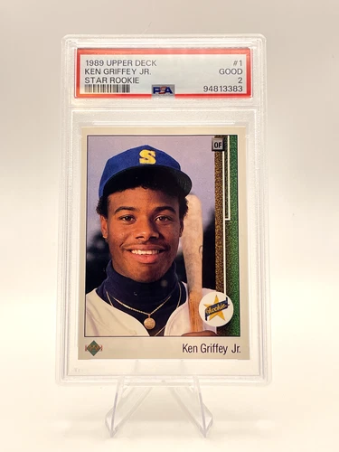 1989 Upper Deck Ken Griffey Jr #1 RC PSA 2 star rookie low pop Rainbow RARE