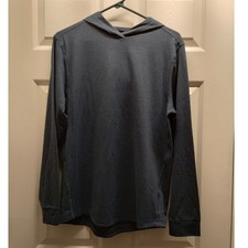 All in Motion NWT Men's Size Small Navy Blue Soft Stretch Long Sleeve Hooded Top