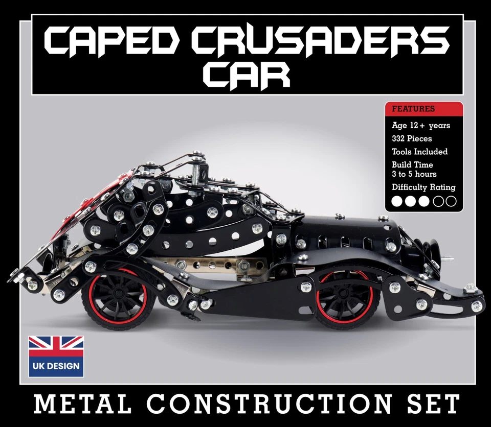 Cape Crusaders Car Metal Construction Set Puzzle Building Kit 12+ - Image 2 of 4