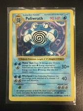 Poliwrath 013/102 Base Set (Shadowless) Holo LP-