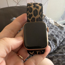Apple Watch 44mm Gold Aluminium GPS Heart Rate Multicolour Fabric Band