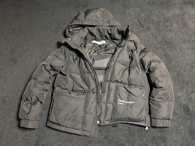  Off-White Virgil Abloh  Down Jacket  Black Puffer Coat 2013 Inner Label Size XL