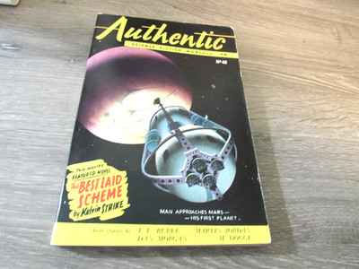AUTHENTIC SCIENCE FICTION MONTHLY #40 12/53 BRITISH PULP DIGEST