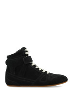 ISABEL MARANT Jenny High Black Leather Sneakers New  Authentic