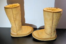 UGG Classic Tall Sheepskin Boots S/N 5229 Girl's Size 12 Brown