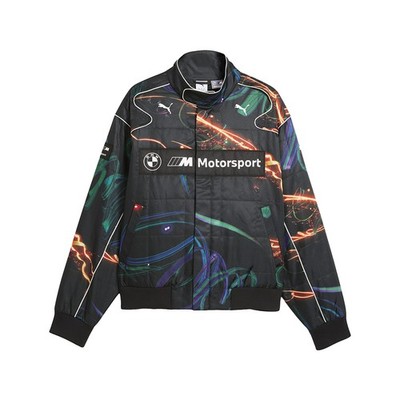 PUMA Bmw M Motorsport Cao Fei Full Zip Racer Jacket Mens Black Casual Athletic O