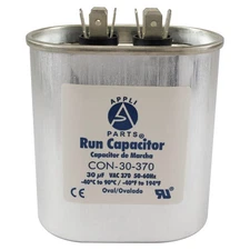 Appli Parts Run Capacitor for ac 30 Mfd uF (microfarads) 370VAC CBB65 Oval Unive