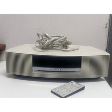 Bose Wave Music System III White CD AM FM Radio with Remote Tested Works