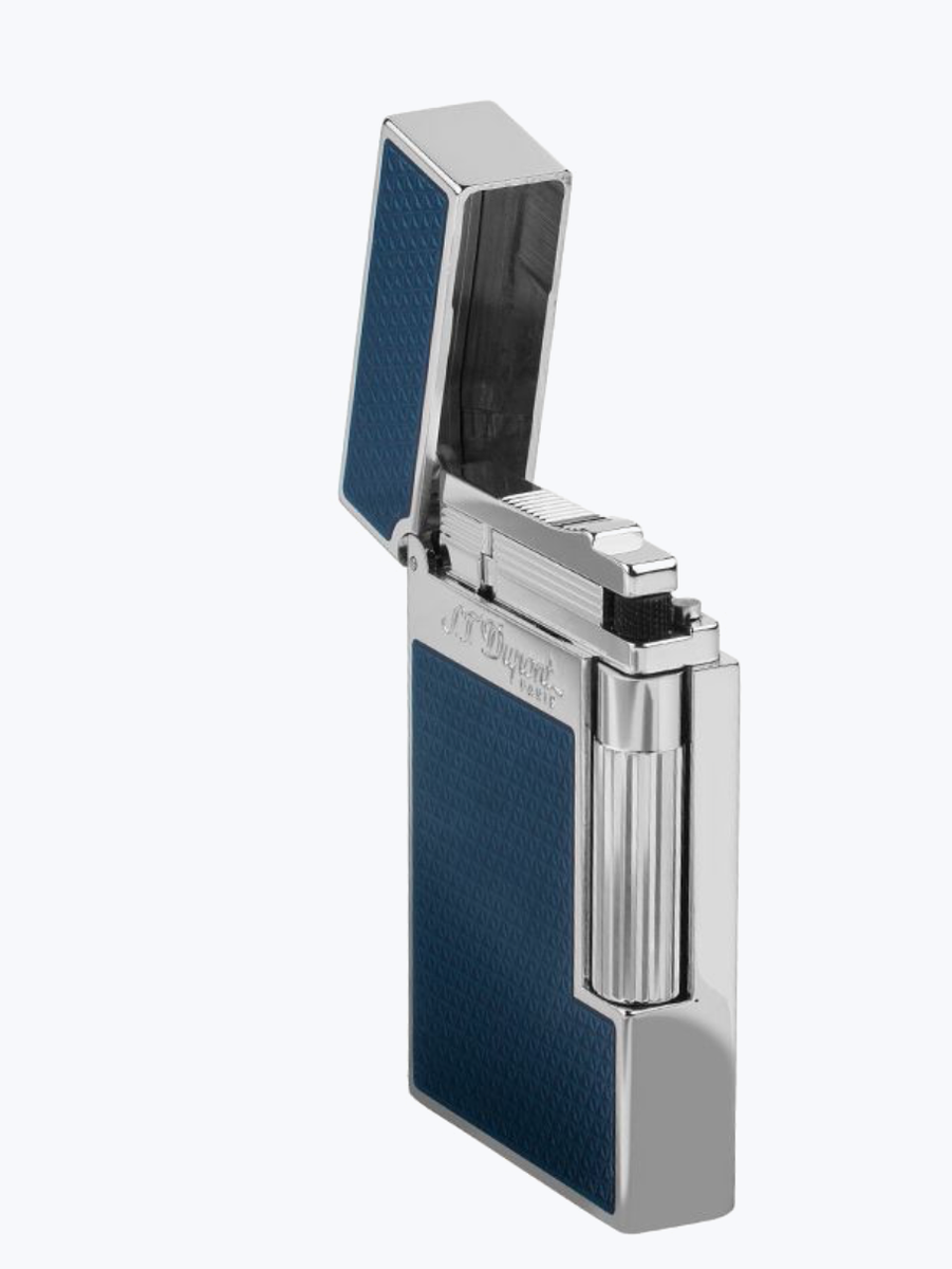 S.T. DuPont Line 2 Blue Fire Head Lighter, 016252 (16252) New In