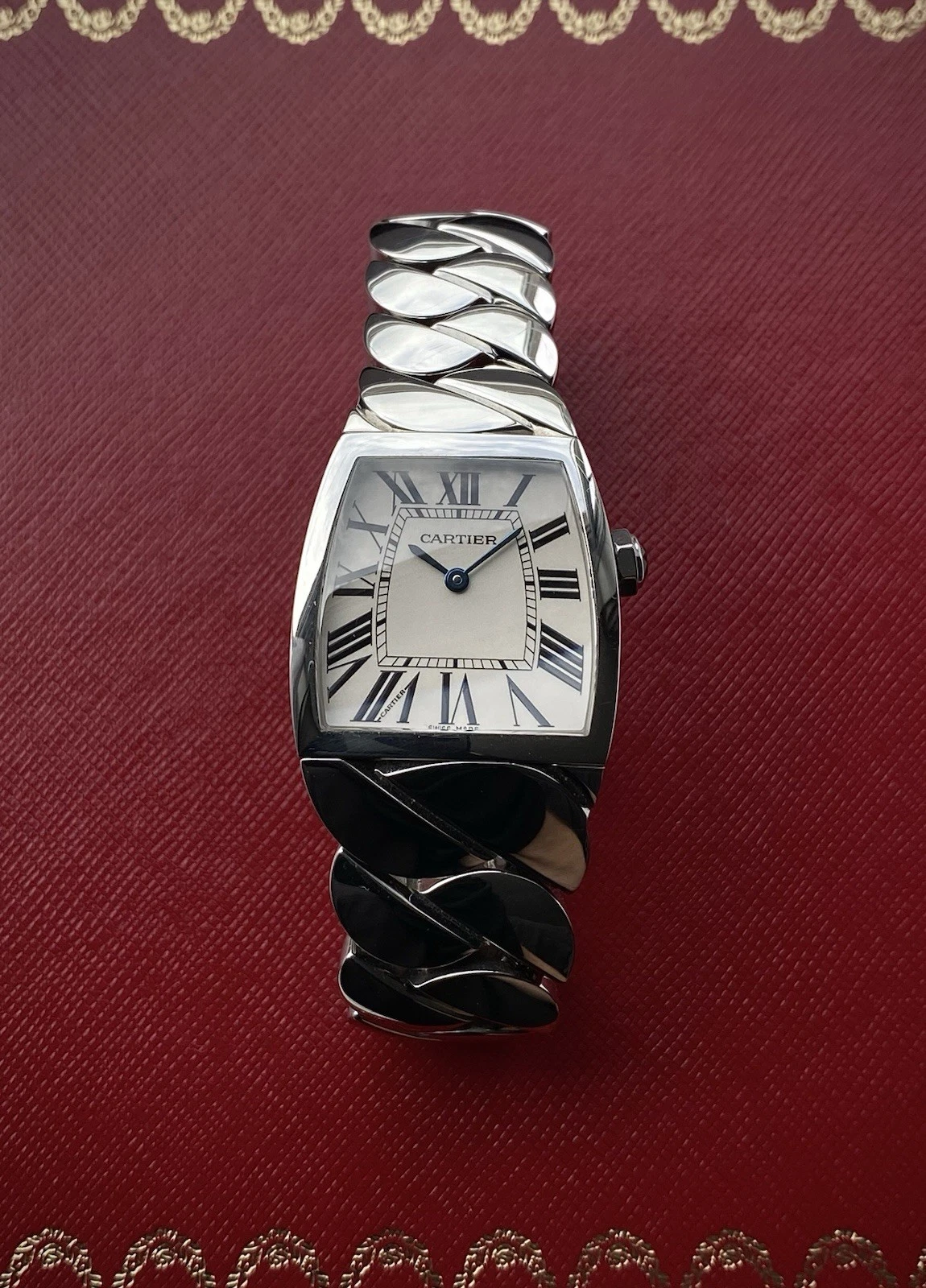 Cartier — 2012 Cartier La Dona watch ref 2835 Steel case, Cartier 690 Quartz, Box & Papers