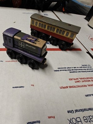 Thomas & Friends Wooden Railway Tank Train Express Coach Car and Splatter Engine