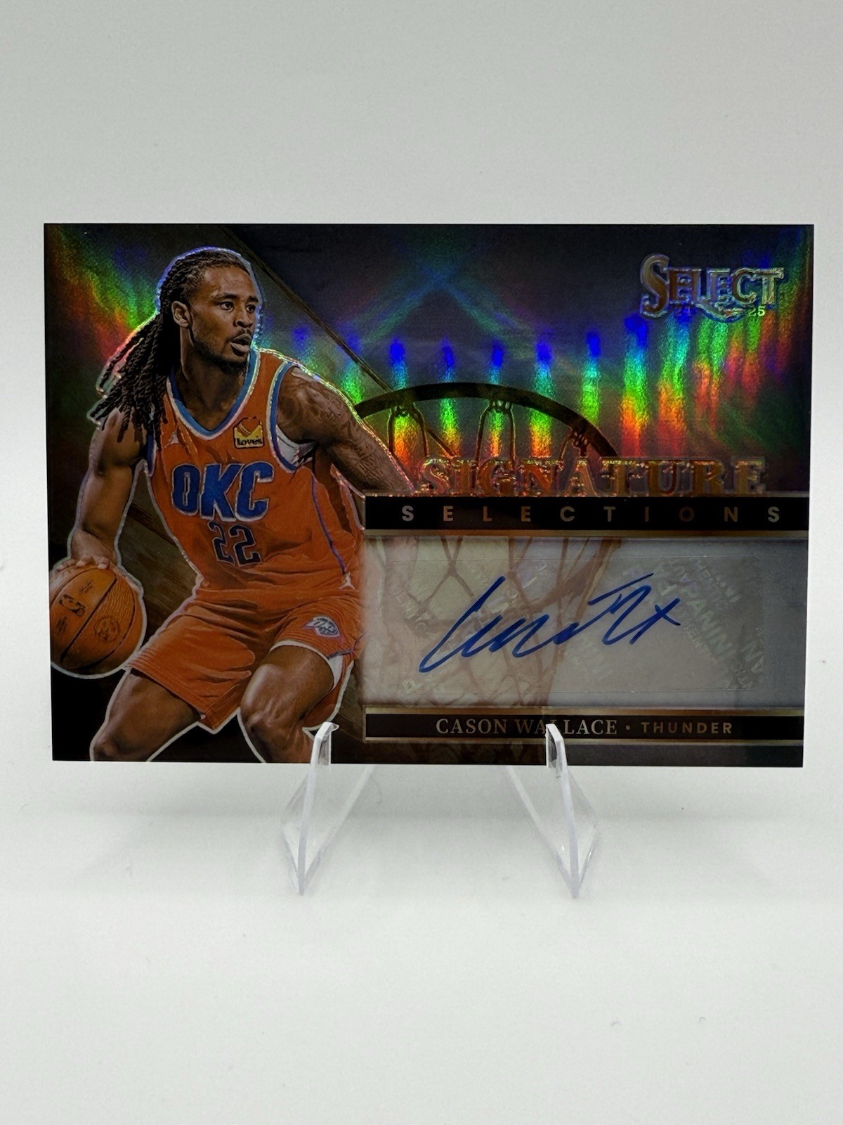 Panini 2024-25 Select Signature Selections Prizm Cason Wallace Auto SS-CAS