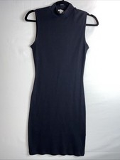 Garage Womens Black Mock Neck Bodycon Dress Sz. Med.