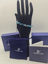 Swarovski Mix Women's Bracelet - Blue, Rhodium Plated