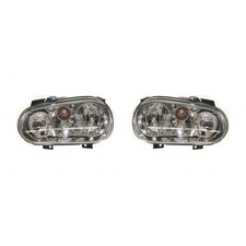 For 1999-2002 Volkswagen Golf Headlight Driver And Passenger Side Pair