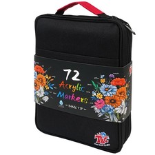 TBC The Best Crafts 72 Colors Dual Tip Acrylic 1 Count Pack of 1 , 72