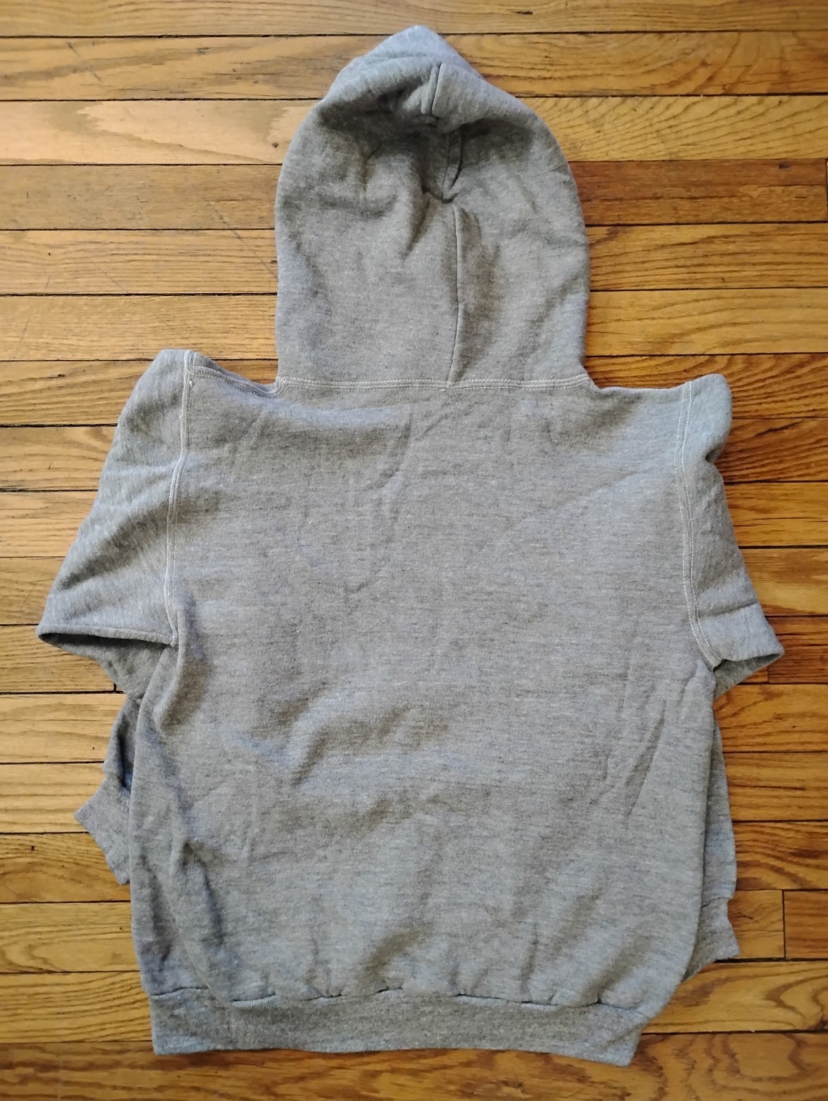 Rare True Vintage Russell Athletic Sweatshirt Gray Hoodie Made USA 70s Gold Tag image 6