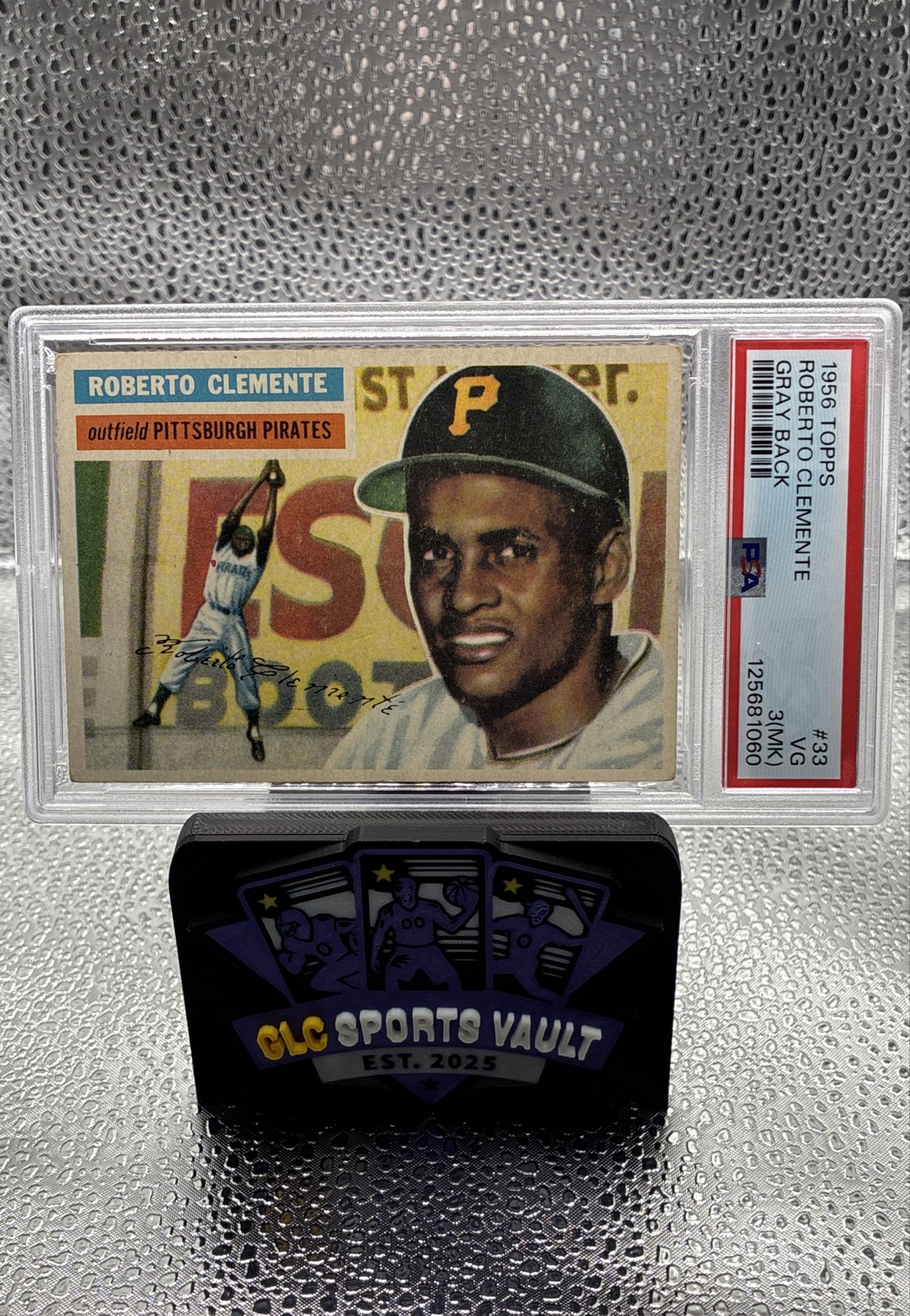 1956 Topps - Roberto Clemente #33 Gray Back PSA 3