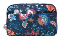 Oilily Pocket Cosmetic Bag Kulturbeutel Blue Iris Dunkelblau Bunt Neu