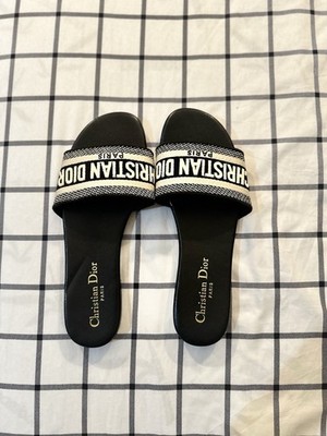 Christian Dior Dway Flat Slide Sandal EU 40