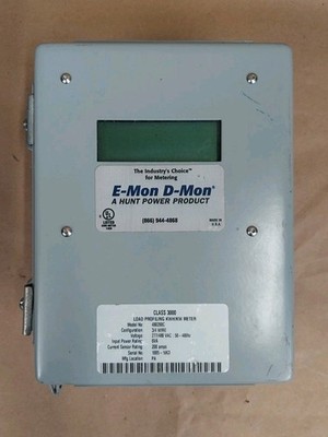 E Mon D Mon Class 3000 Load Profiling Meter 200 Amps 480200C