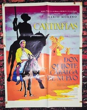 Cantinflas Don Quijote ORIGINAL - Póster de la película - 27"x37" - HECHO EN MÉXICO