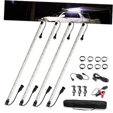12V Interior Light Bar Kit, Dimmable Camping Lights, Weatherproof 4 PCS White