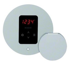 Mr Steam Bath Generators Steam Room iTempo Round Control in Polished Chrome