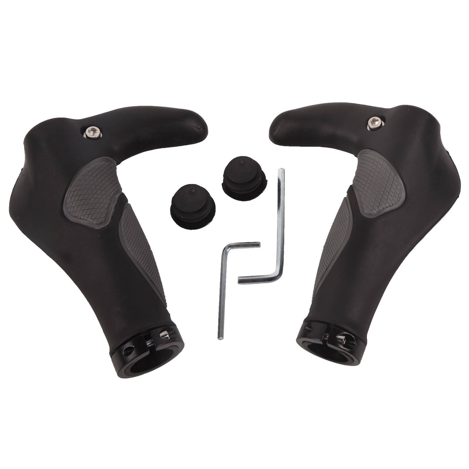 Bike Handlebar Grips Rubber Antislip Ergonomic Lockon Bicycle