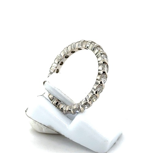 18K 750 White Gold RG 51 Memory 1,25 Ct.T Diamond Ring Unikat Diamant Vollmemory - Bild 13 von 24